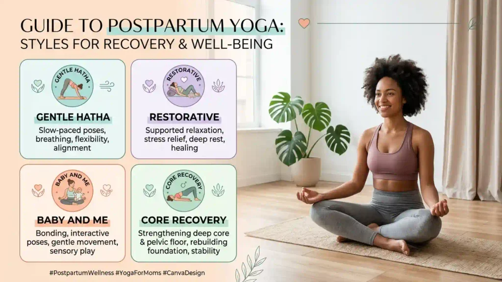 Different Types of Postpartum Yoga