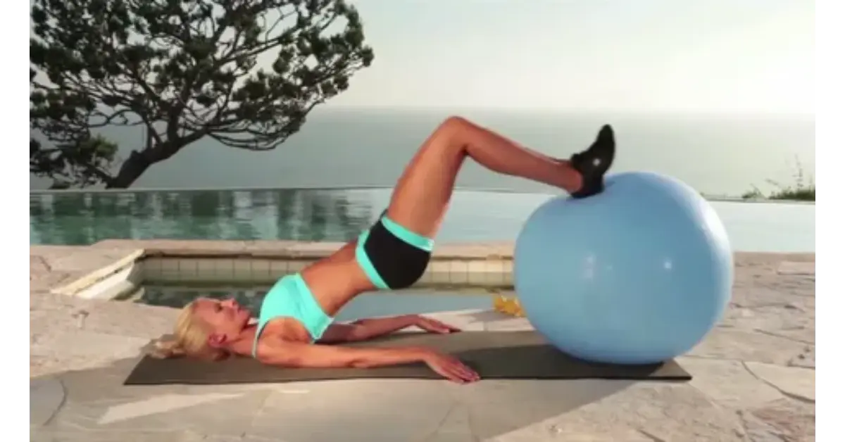 bouncing on a yoga
