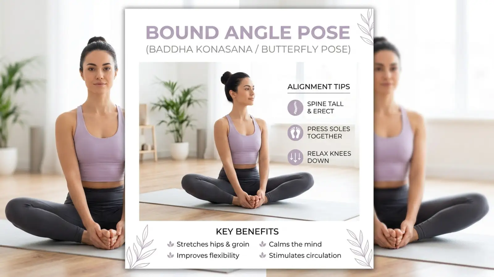 Bound Angle Pose (Baddha Konasana / Butterfly Pose)