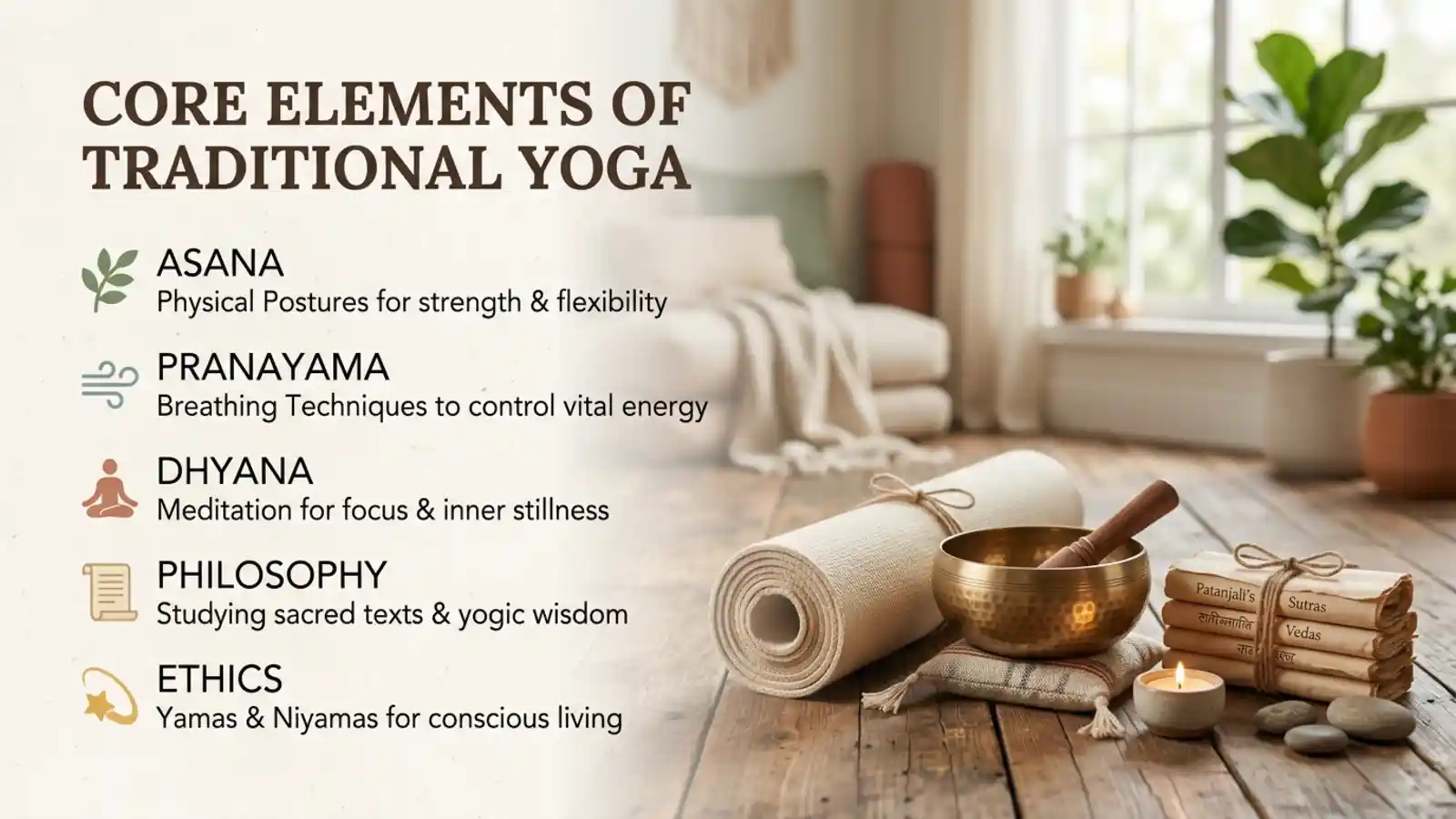 Core Elements of a Traditional Yoga Practice
