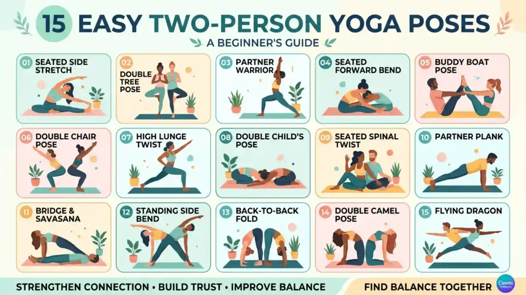 15 Easy Two-Person Yoga Poses