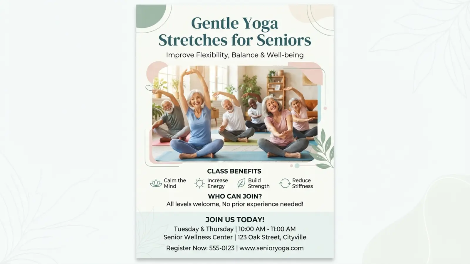 Gentle Yoga Stretches for Seniors