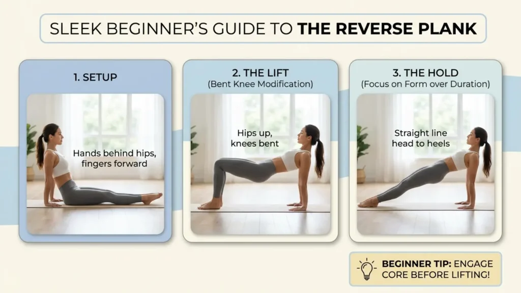 Reverse Plank for Beginners