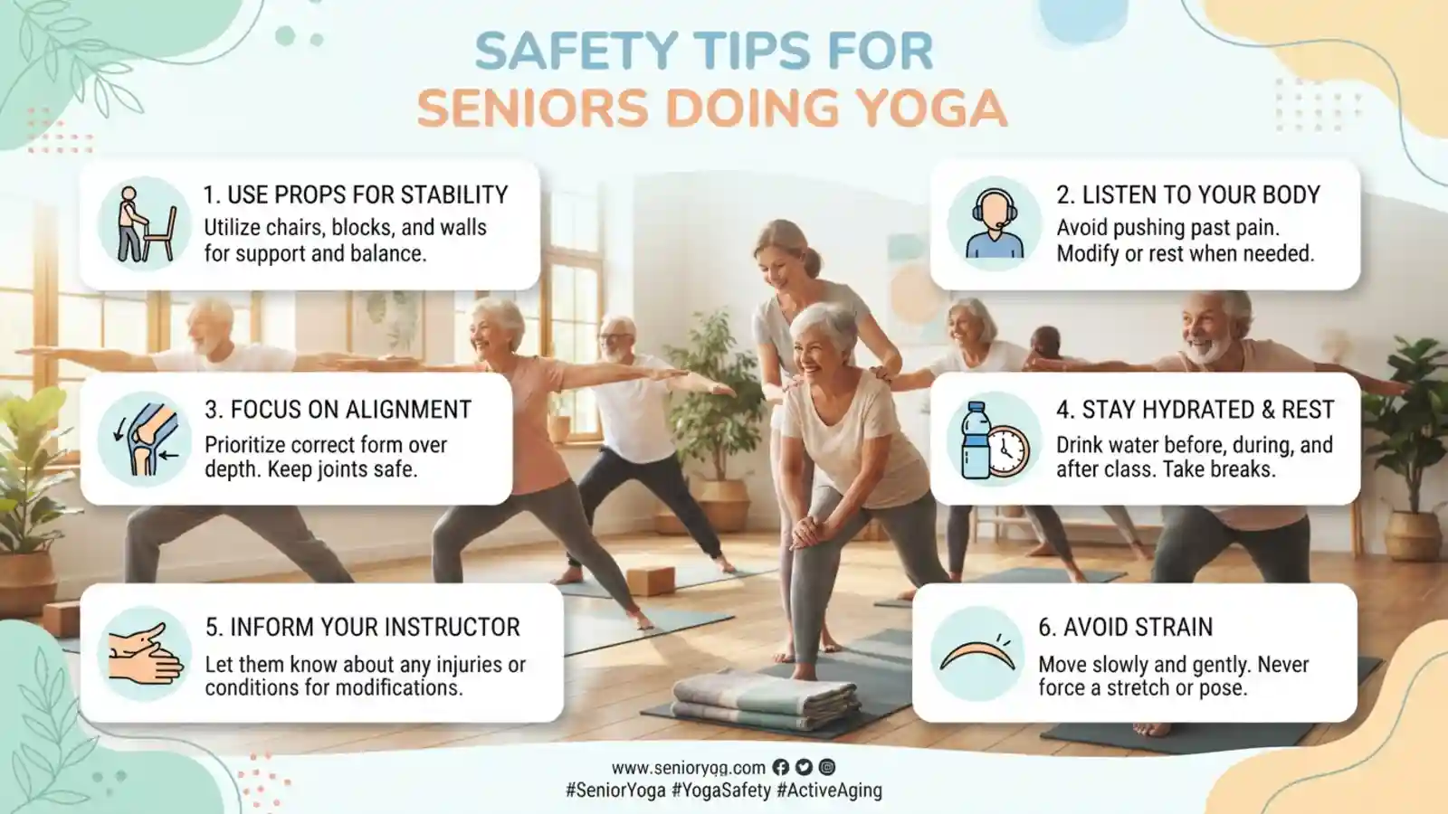Safety Tips for Seniors Doing Yoga
